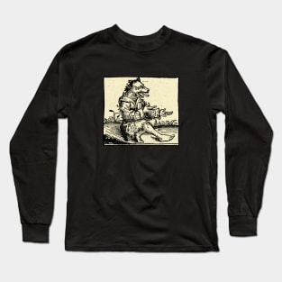 Medieval Werewolf Creature Long Sleeve T-Shirt